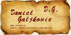 Daniel Galjković vizit kartica